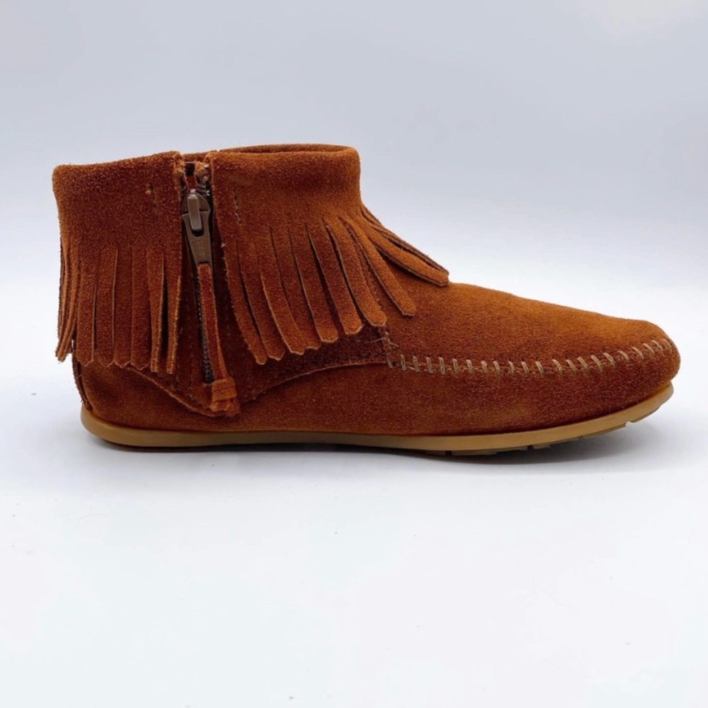 Nwob Minnetonka Suede Bootie Moccasins - image 3
